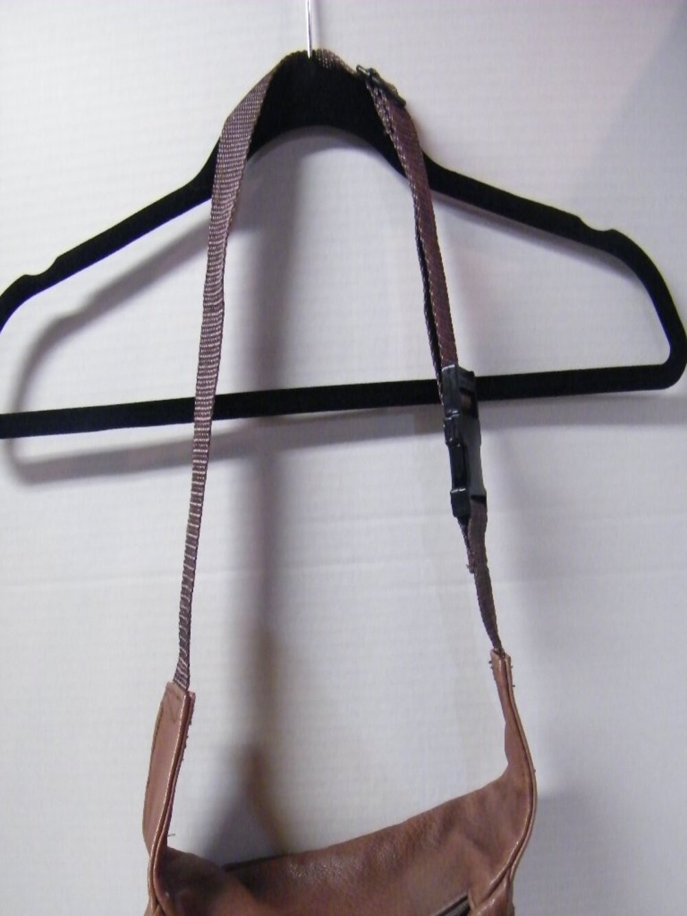 Vintage Brown Leather Mickey Mouse fanny pack with embossed with Mickey Mouse